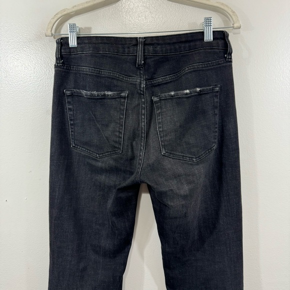 Free People Distressed Flared Leg Jeans Faded Black OB817426 Size 28 X 32 - Picture 6 of 13